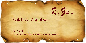 Rakita Zsombor névjegykártya